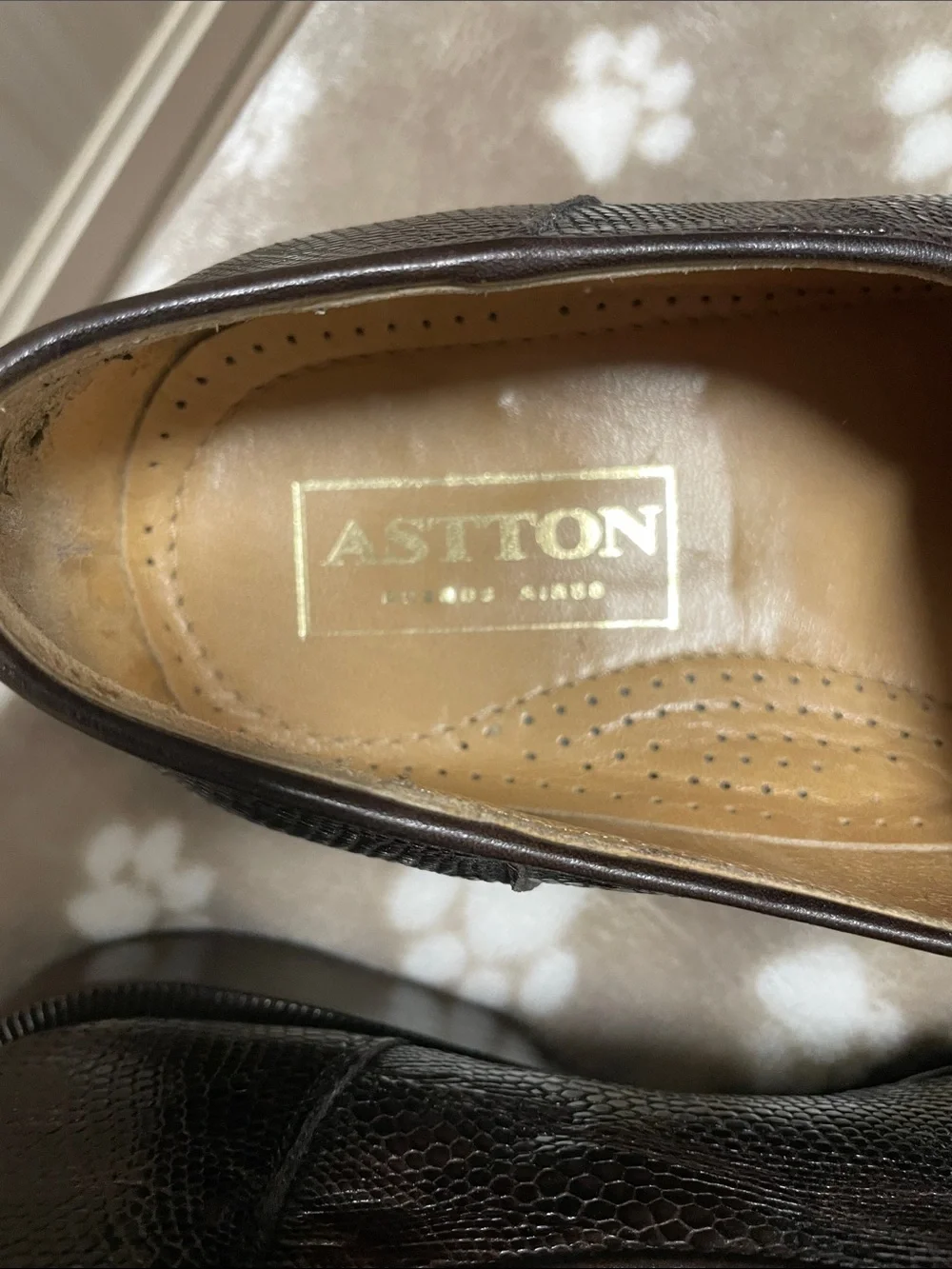 Men's Dark Brown Textured Leather Monk Strap Dress Shoes